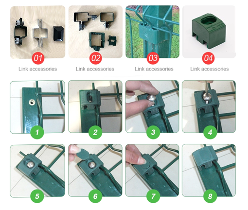 Panel de valla 3D para cercas de seguridad de edificios